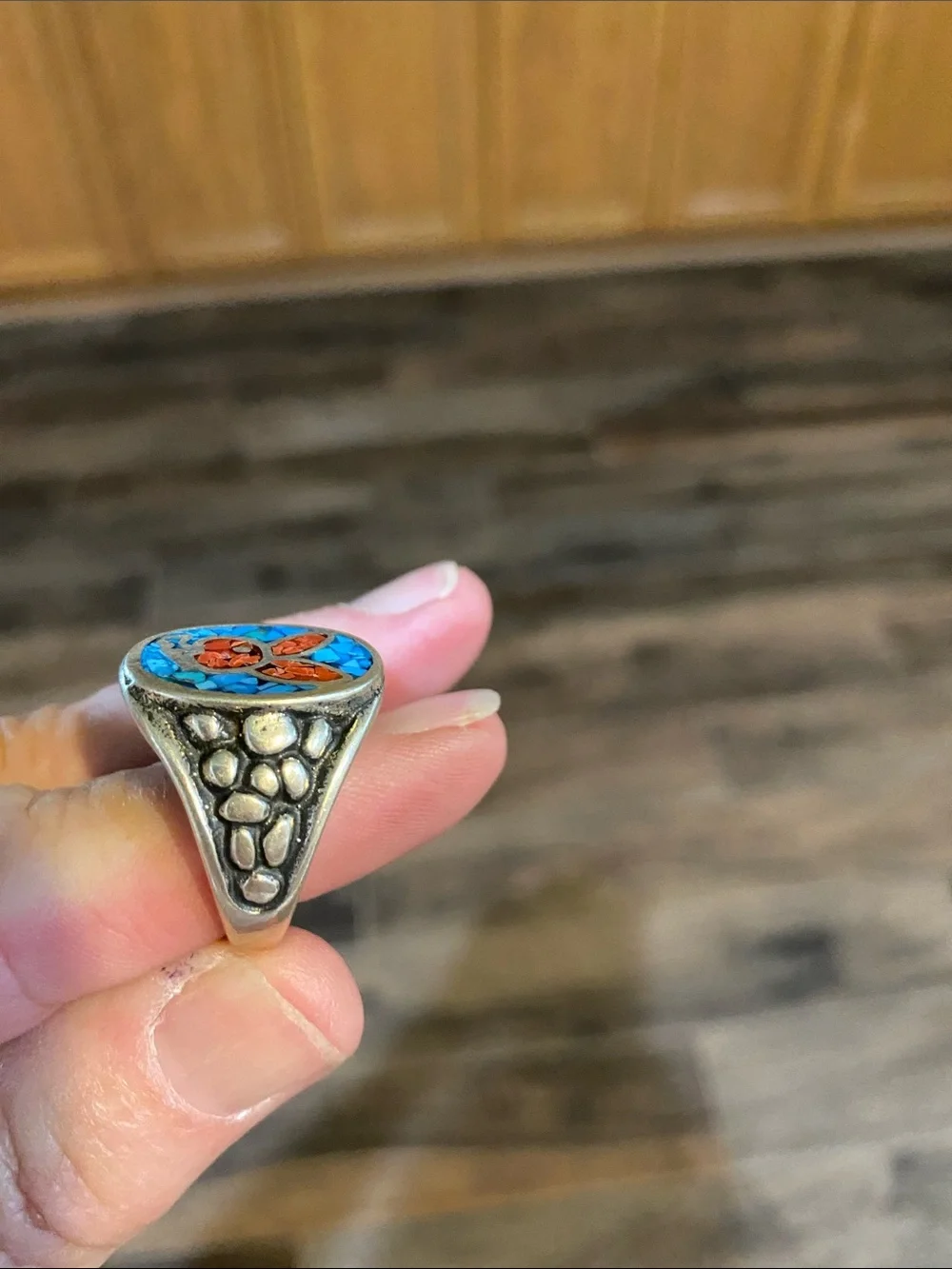 Sterling silver playboy ring